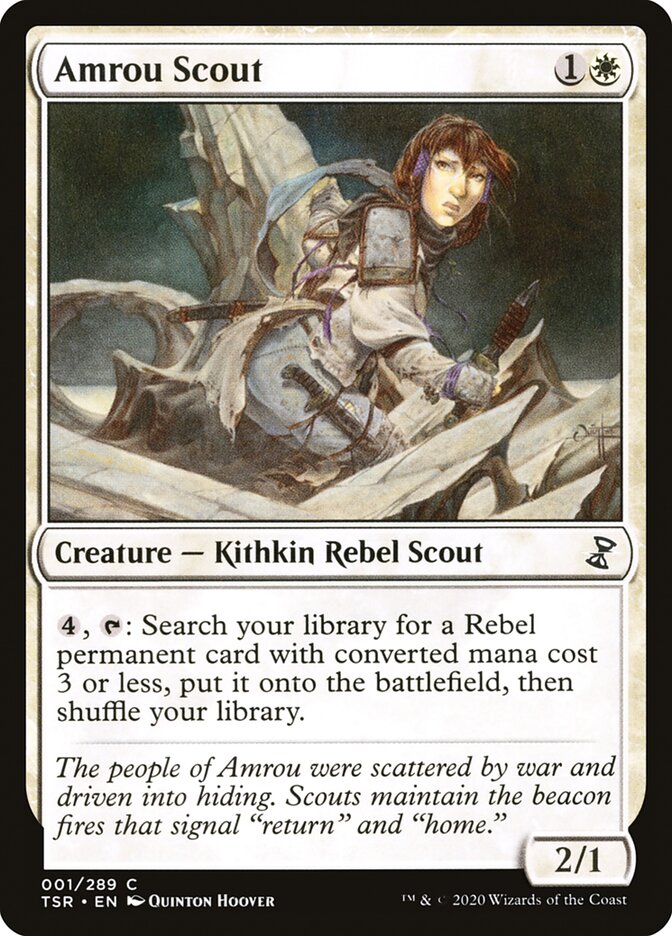Amrou Scout – Common Magic: The Gathering card from Time Spiral Remastered (#1)