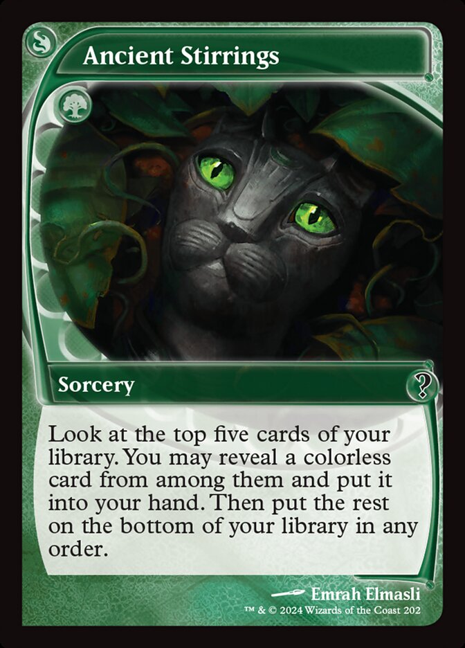 Ancient Stirrings – Common Magic: The Gathering card from Mystery Booster 2 (#202)