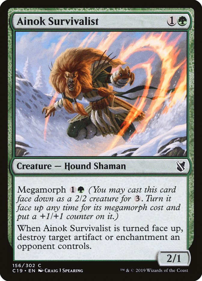 Ainok Survivalist – Common Magic: The Gathering card from Commander 2019 (#156)