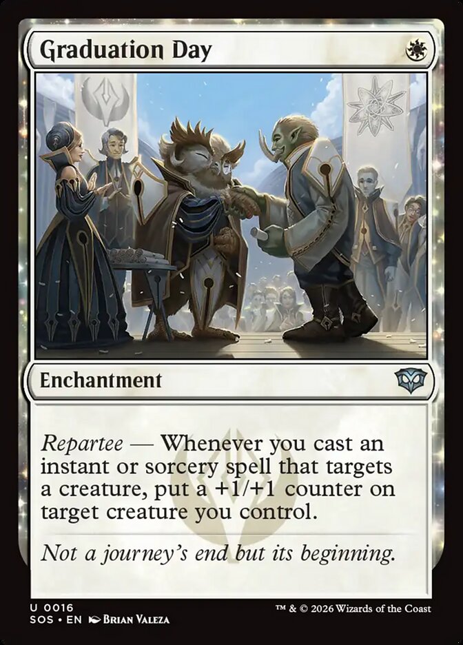 Graduation Day – Uncommon Magic: The Gathering card from Secrets of Strixhaven (#16)
