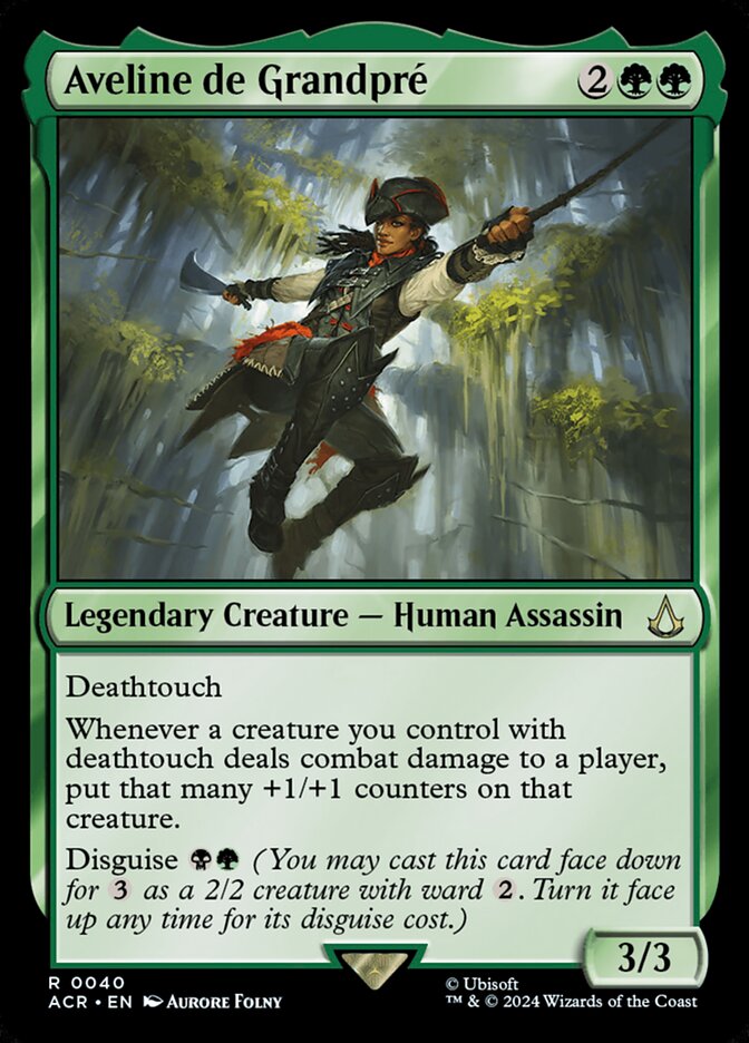 Aveline de Grandpré – Rare Magic: The Gathering card from Assassin's Creed (#40)