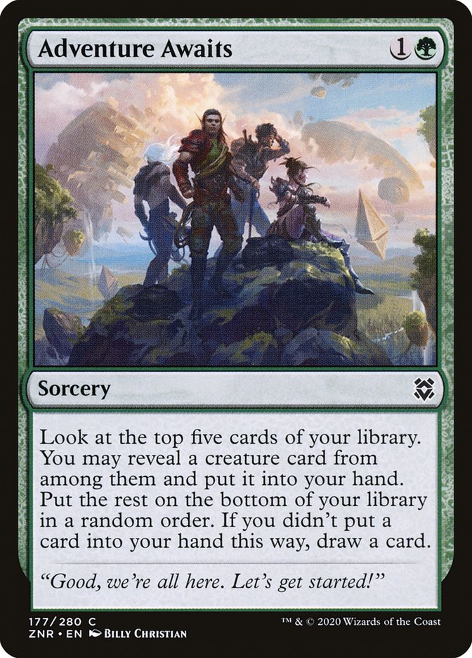Adventure Awaits – Common Magic: The Gathering card from Zendikar Rising (#177)