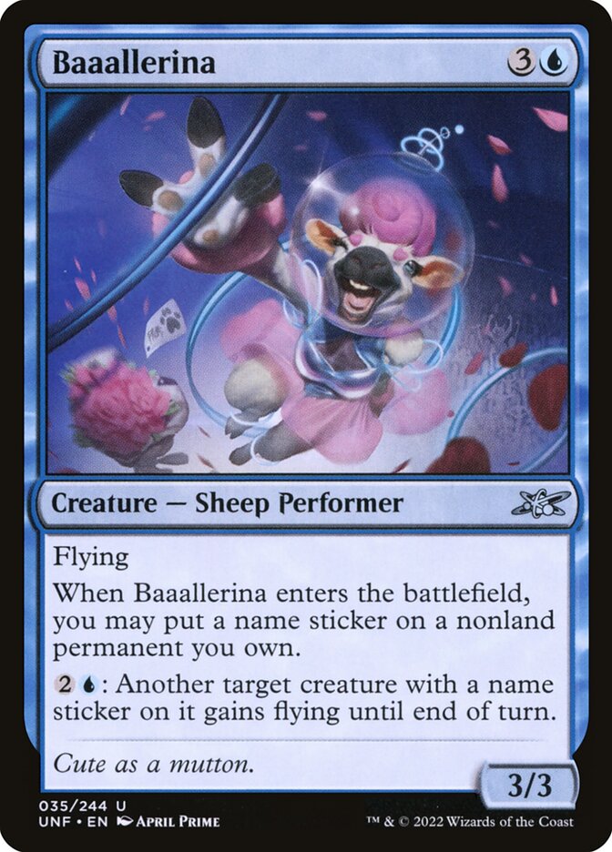 Baaallerina – Uncommon Magic: The Gathering card from Unfinity (#35)