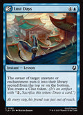 Lost Days – Common Magic: The Gathering card from Avatar: The Last Airbender (#62)