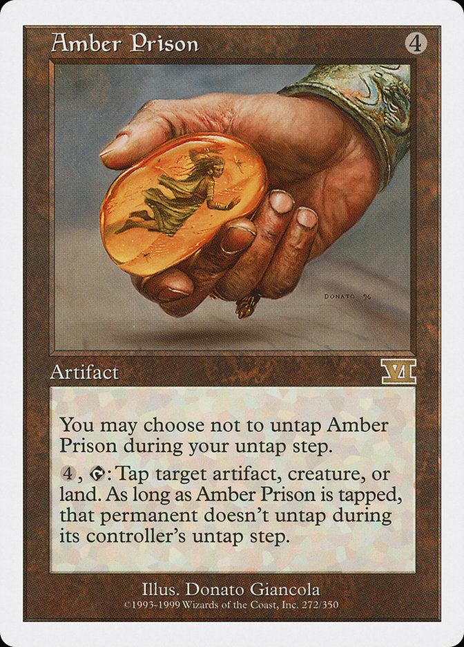 Amber Prison – Rare Magic: The Gathering card from Classic Sixth Edition (#272)