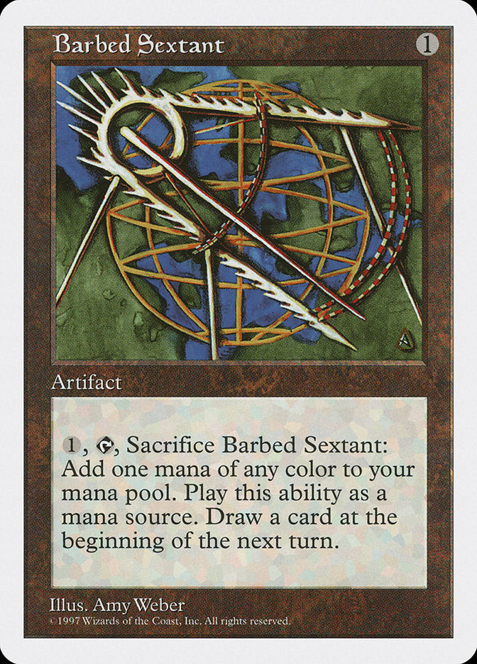 Barbed Sextant – Common Magic: The Gathering card from Fifth Edition (#351)