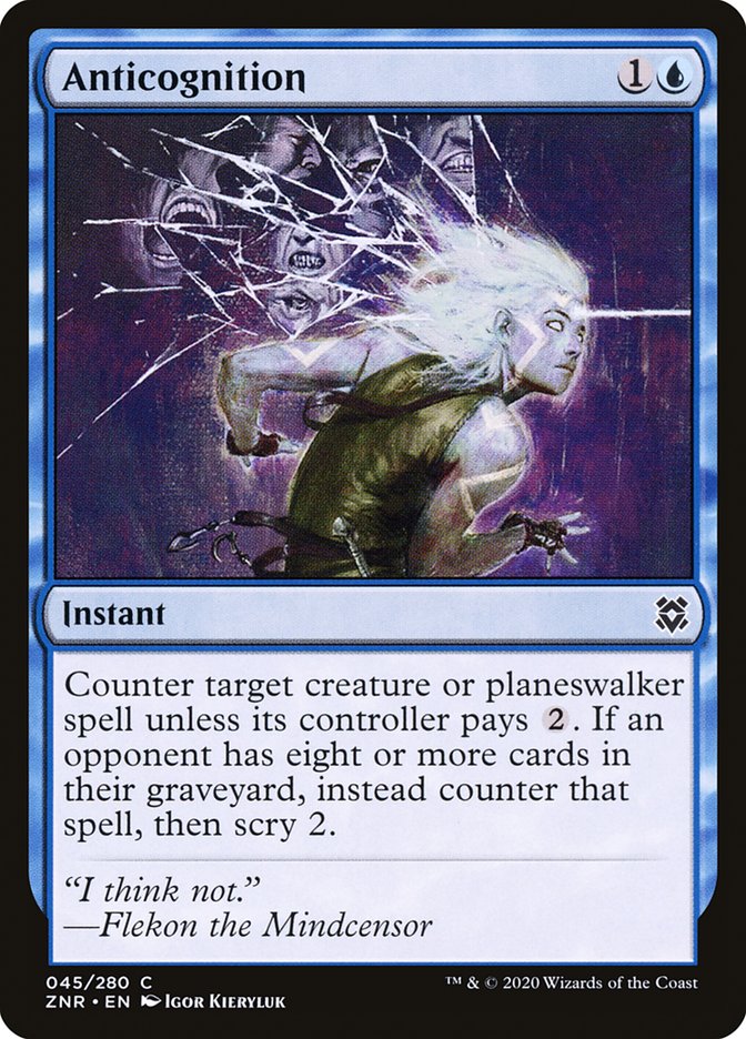 Anticognition – Common Magic: The Gathering card from Zendikar Rising (#45)