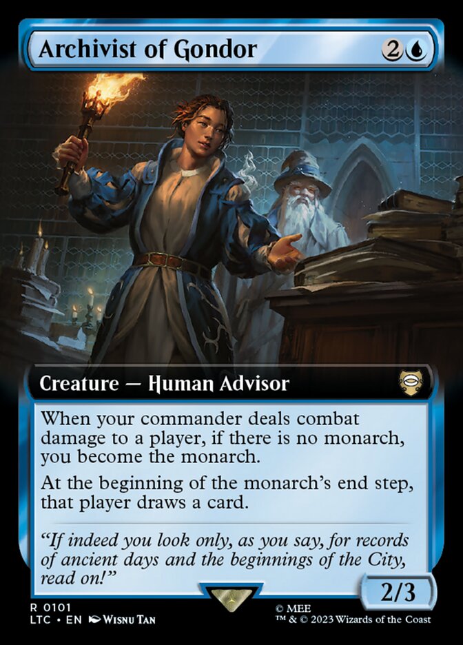 Archivist of Gondor – Rare Magic: The Gathering card from Tales of Middle-earth Commander (#101)