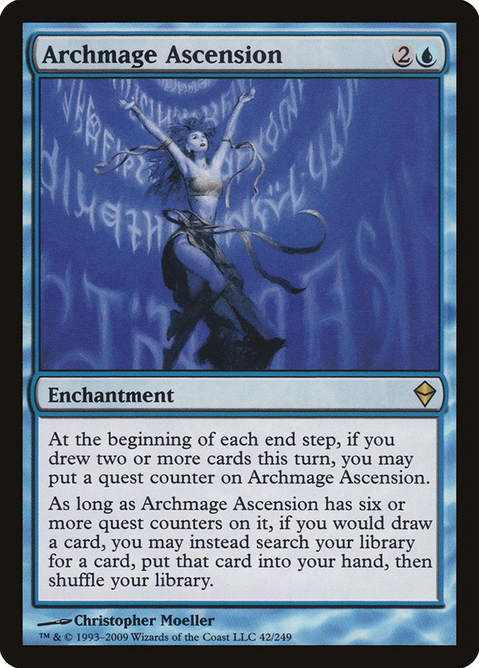 Archmage Ascension – Rare Magic: The Gathering card from Zendikar (#42)