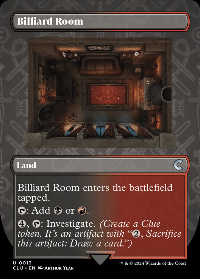 Billiard Room – Uncommon Magic: The Gathering card from Ravnica: Clue Edition (#13)