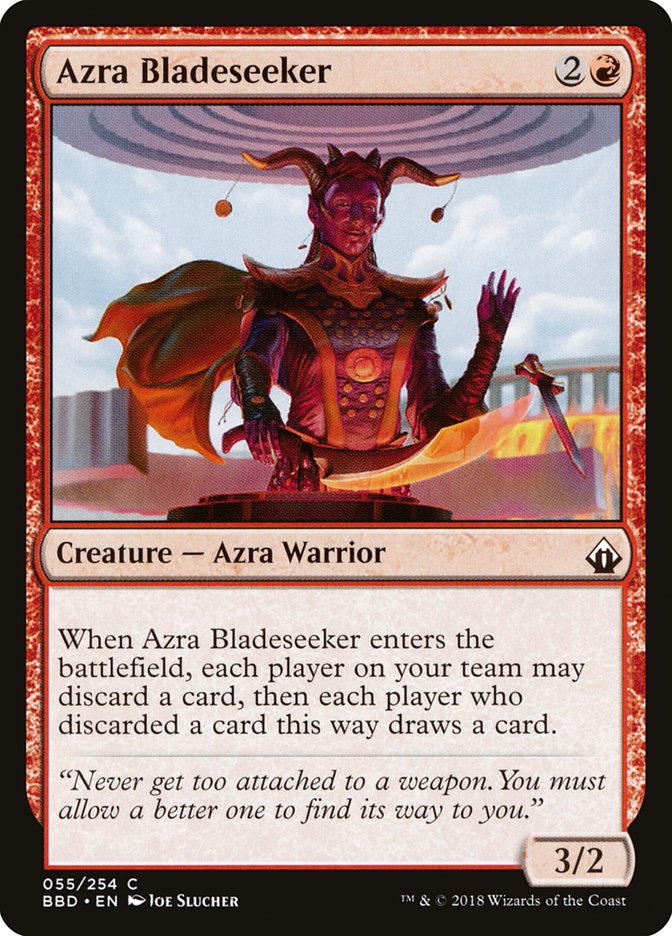 Azra Bladeseeker – Common Magic: The Gathering card from Battlebond (#55)
