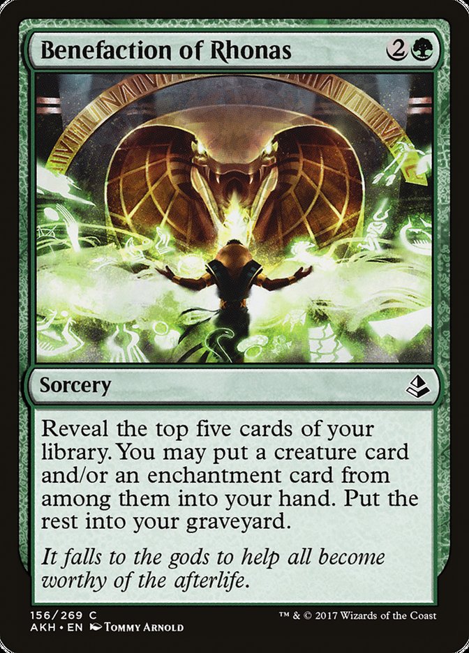 Benefaction of Rhonas – Common Magic: The Gathering card from Amonkhet (#156)