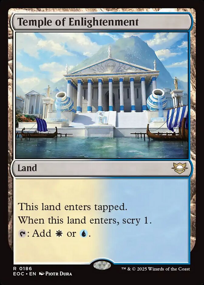 Temple of Enlightenment – Rare Magic: The Gathering card from Edge of Eternities Commander (#186)