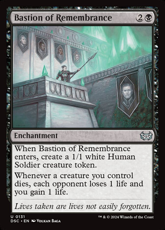 Bastion of Remembrance – Uncommon Magic: The Gathering card from Duskmourn: House of Horror Commander (#131)