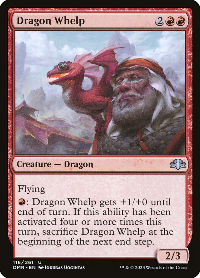 Dragon Whelp – Uncommon Magic: The Gathering card from Dominaria Remastered (#116)