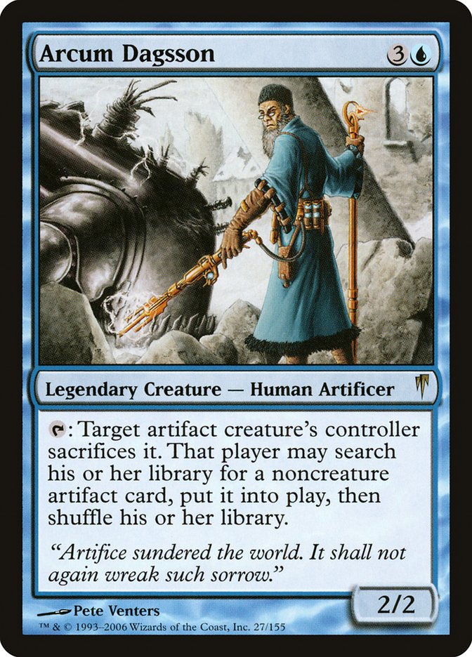 Arcum Dagsson – Rare Magic: The Gathering card from Coldsnap (#27)