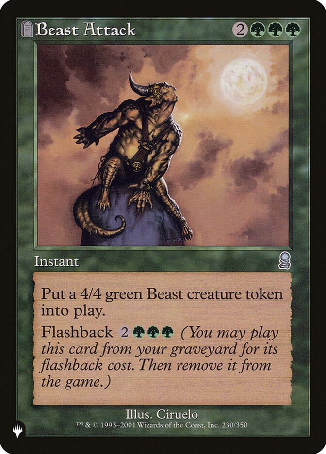 Beast Attack – Uncommon Magic: The Gathering card from The List (#ODY-230)