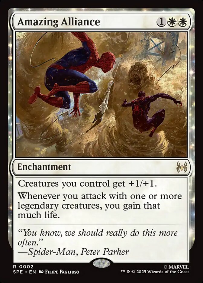 Amazing Alliance – Rare Magic: The Gathering card from Marvel's Spider-Man Eternal (#2)