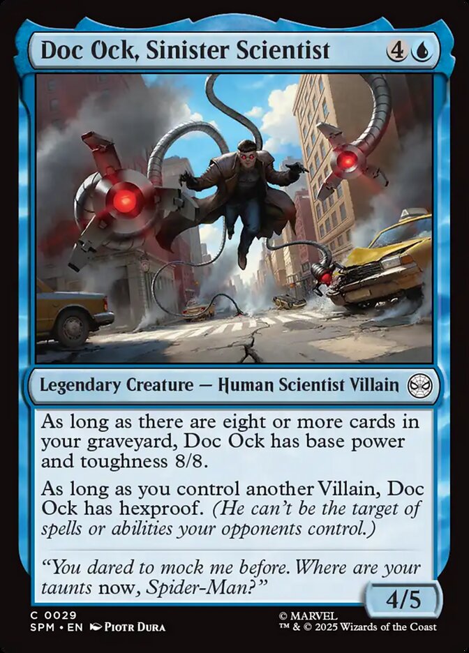 Doc Ock, Sinister Scientist – Common Magic: The Gathering card from Marvel's Spider-Man (#29)