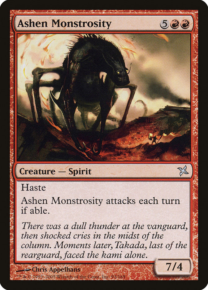 Ashen Monstrosity – Uncommon Magic: The Gathering card from Betrayers of Kamigawa (#93)