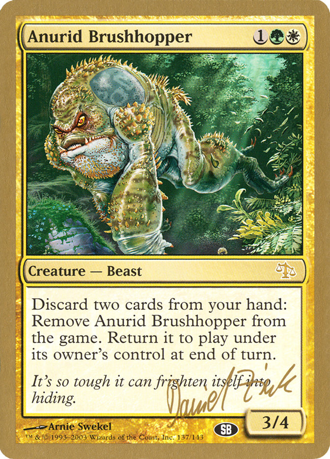 Anurid Brushhopper – Rare Magic: The Gathering card from World Championship Decks 2003 (#dz137sb)
