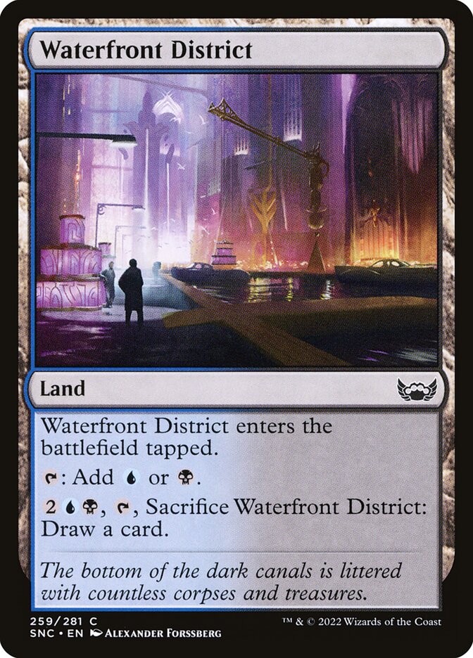 Waterfront District – Common Magic: The Gathering card from Streets of New Capenna (#259)