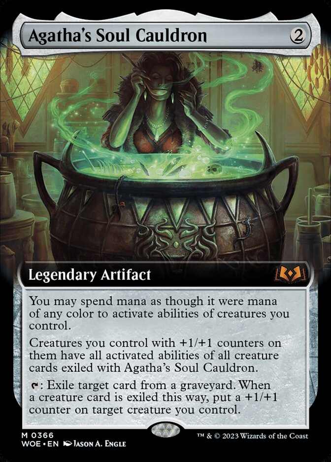 Agatha's Soul Cauldron – Mythic Magic: The Gathering card from Wilds of Eldraine (#366)