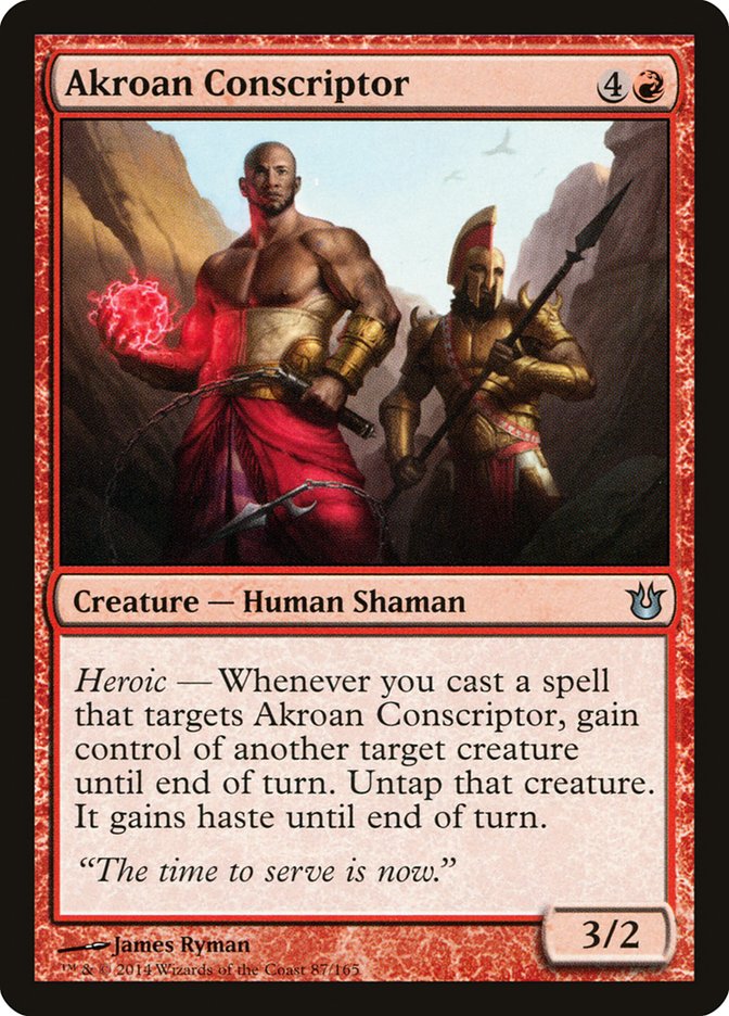 Akroan Conscriptor – Uncommon Magic: The Gathering card from Born of the Gods (#87)