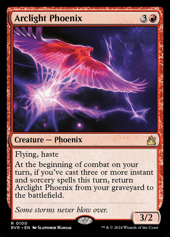 Arclight Phoenix – Rare Magic: The Gathering card from Ravnica Remastered (#100)