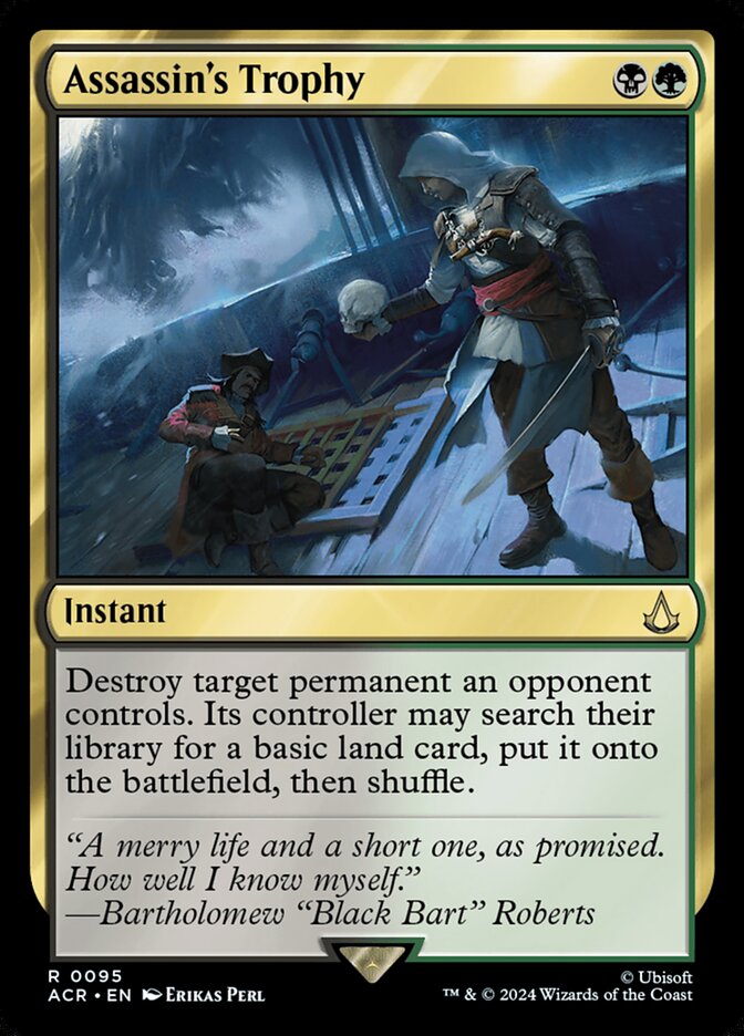 Assassin's Trophy – Rare Magic: The Gathering card from Assassin's Creed (#95)