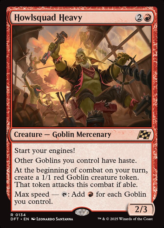 Howlsquad Heavy – Rare Magic: The Gathering card from Aetherdrift (#134)