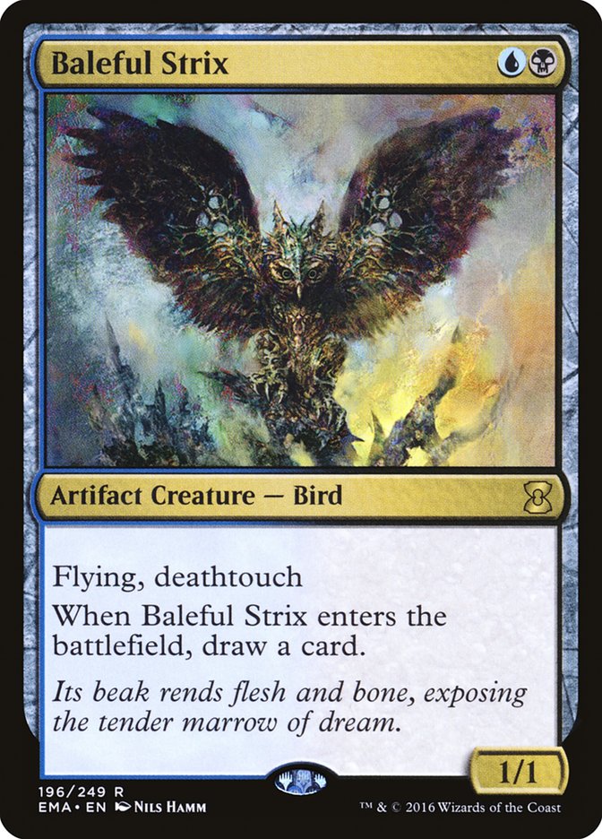 Baleful Strix – Rare Magic: The Gathering card from Eternal Masters (#196)