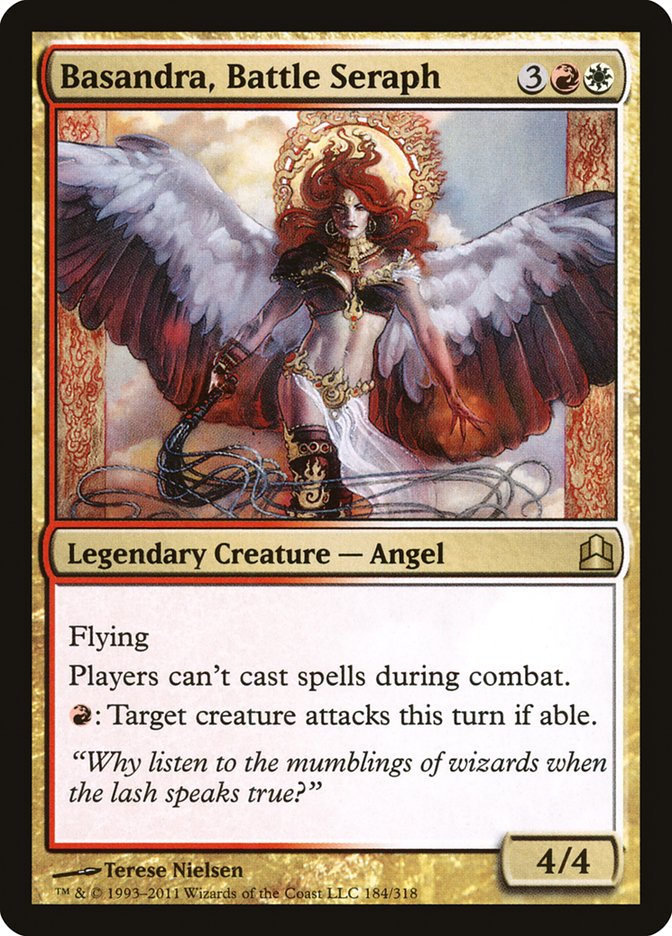 Basandra, Battle Seraph – Rare Magic: The Gathering card from Commander 2011 (#184)