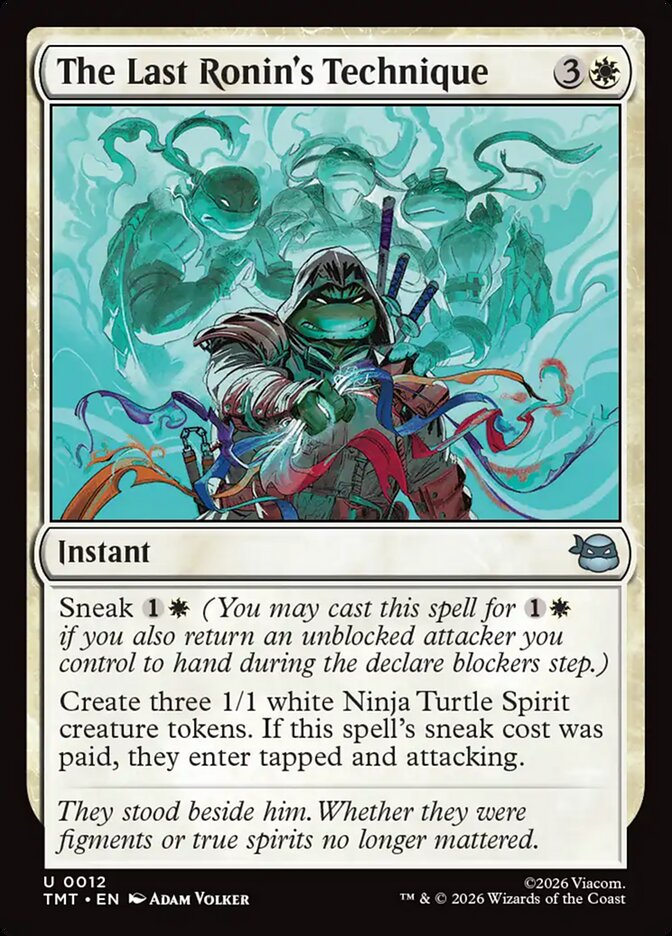 The Last Ronin's Technique – Uncommon Magic: The Gathering card from Teenage Mutant Ninja Turtles (#12)