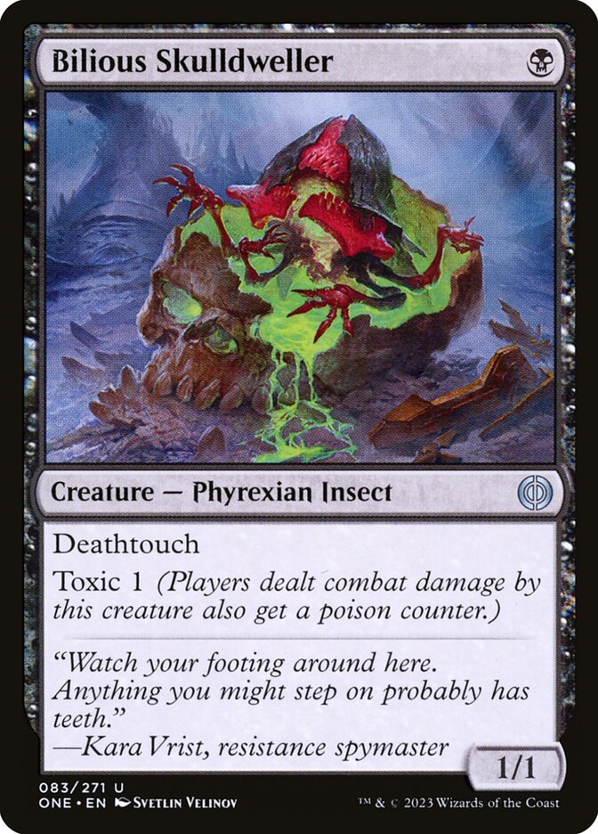 Bilious Skulldweller – Uncommon Magic: The Gathering card from Phyrexia: All Will Be One (#83)