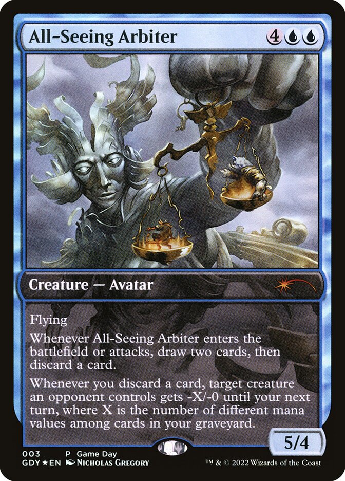 All-Seeing Arbiter – Mythic Magic: The Gathering card from Game Day Promos (#3)