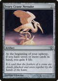 Ivory Crane Netsuke – Uncommon Magic: The Gathering card from Saviors of Kamigawa (#155)