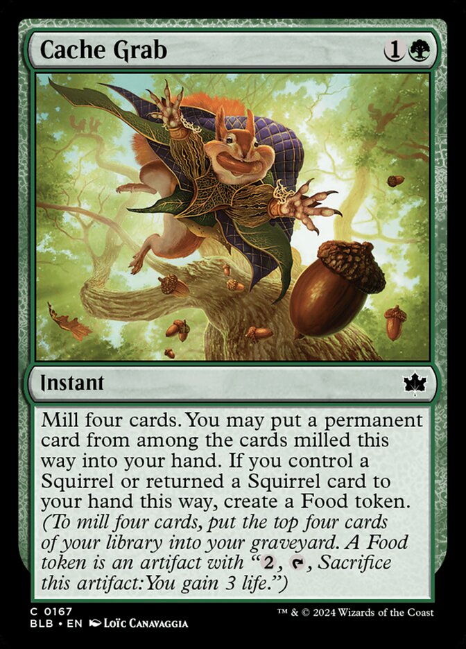 Cache Grab – Common Magic: The Gathering card from Bloomburrow (#167)