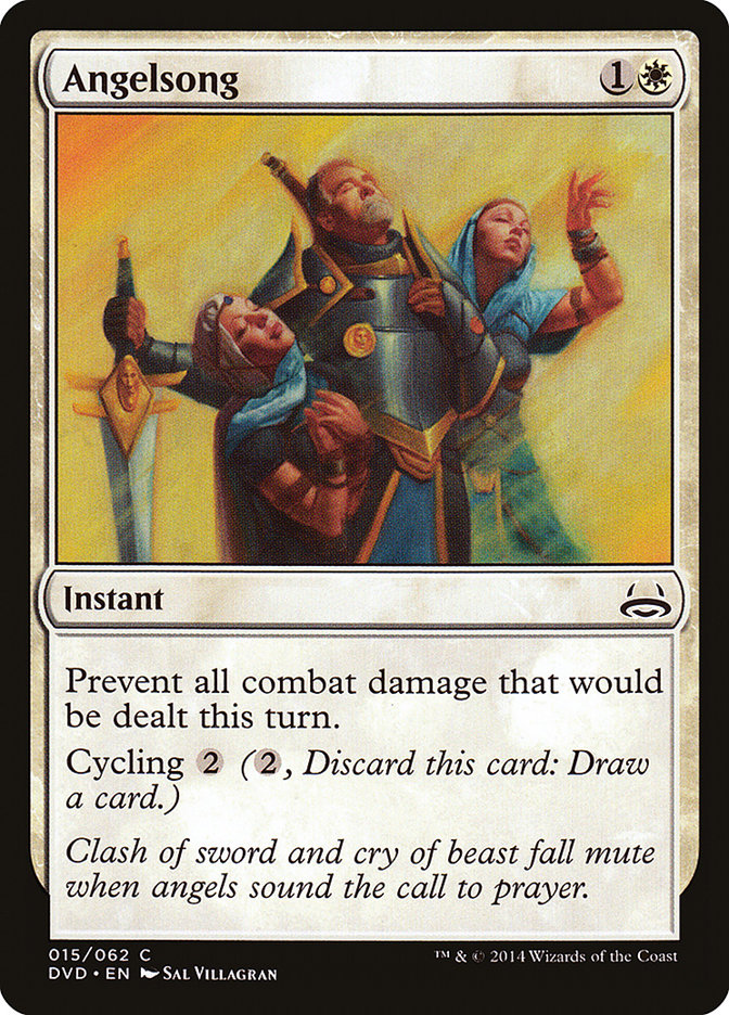Angelsong – Common Magic: The Gathering card from Duel Decks Anthology: Divine vs. Demonic (#15)