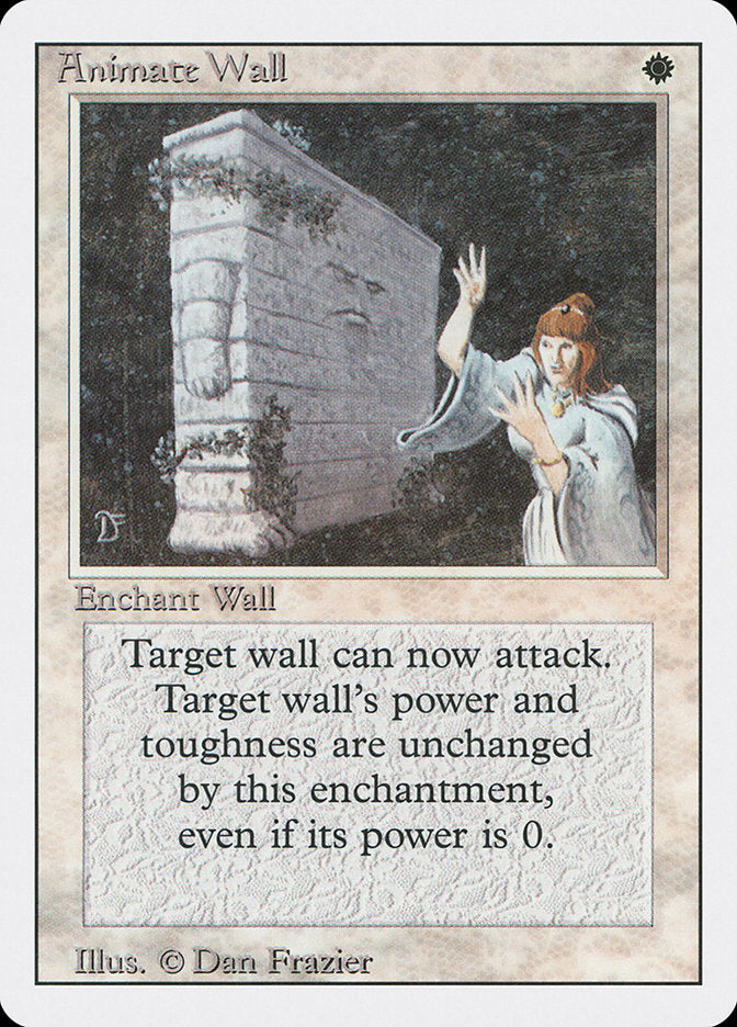 Animate Wall – Rare Magic: The Gathering card from Revised Edition (#1)