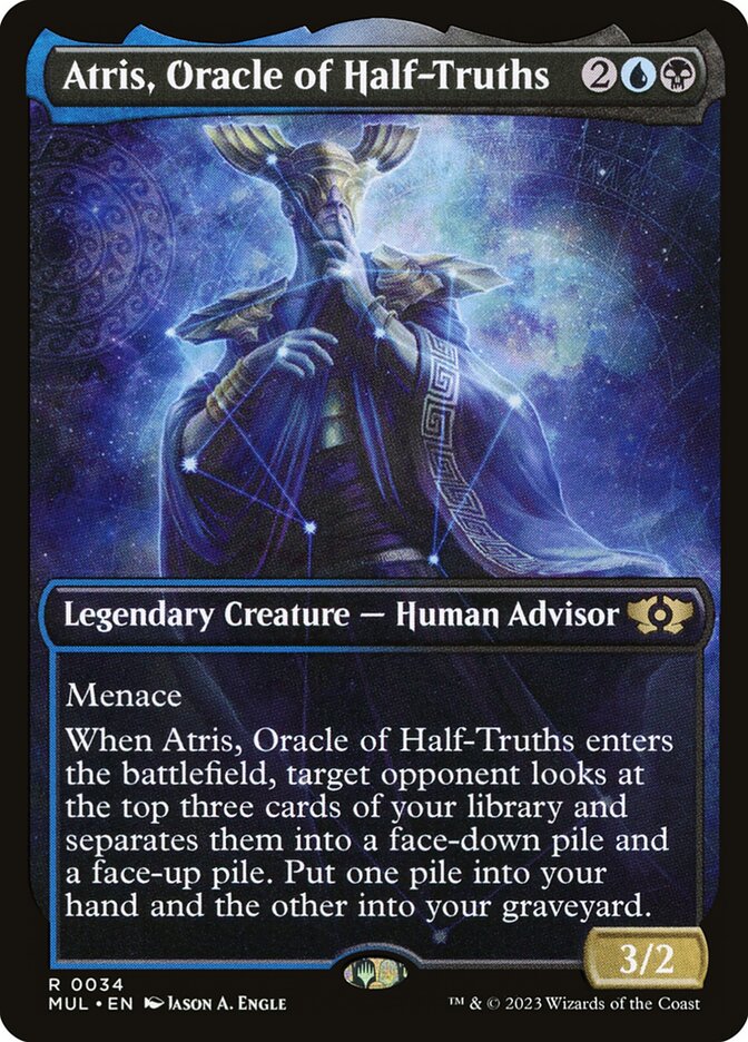 Atris, Oracle of Half-Truths – Rare Magic: The Gathering card from Multiverse Legends (#34)