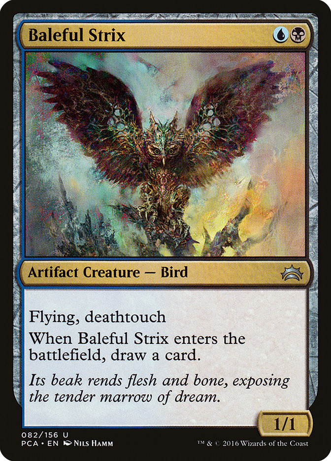 Baleful Strix – Uncommon Magic: The Gathering card from Planechase Anthology (#82)