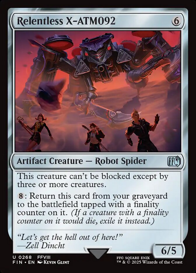 Relentless X-ATM092 – Uncommon Magic: The Gathering card from Final Fantasy (#268)