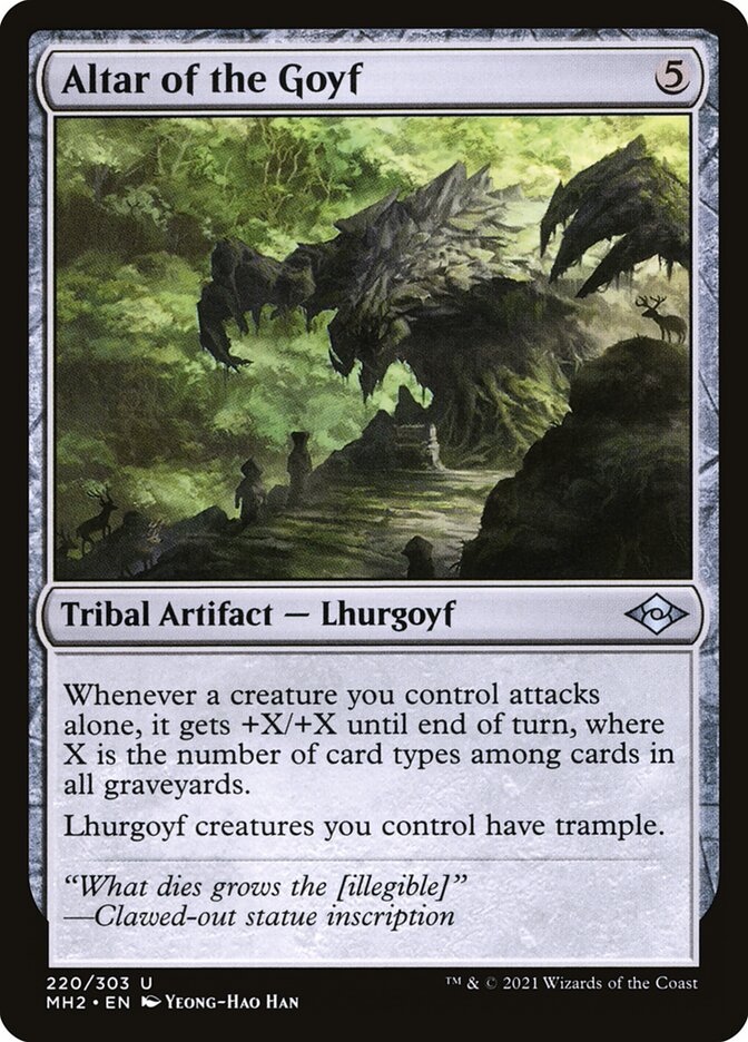 Altar of the Goyf – Uncommon Magic: The Gathering card from Modern Horizons 2 (#220)