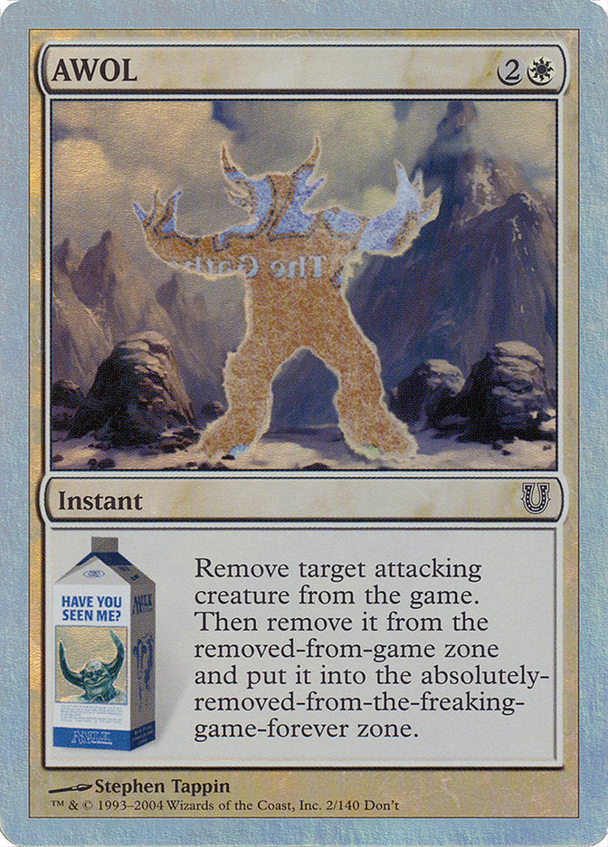 AWOL – Common Magic: The Gathering card from Unhinged (#2★)