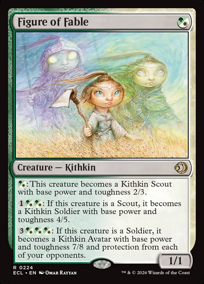 Figure of Fable – Rare Magic: The Gathering card from Lorwyn Eclipsed (#224)