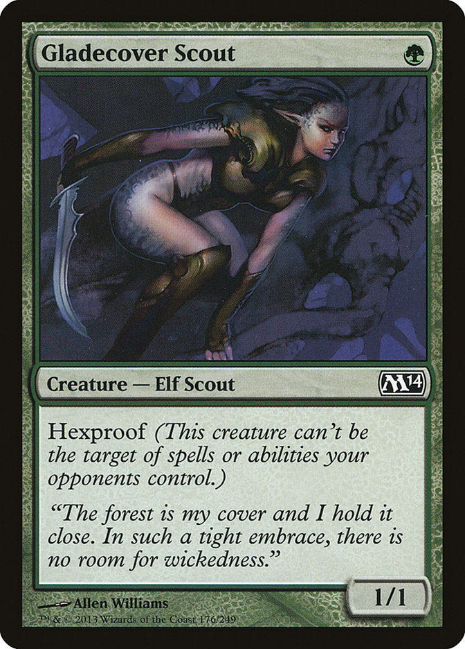 Gladecover Scout – Common Magic: The Gathering card from Magic 2014 (#176)