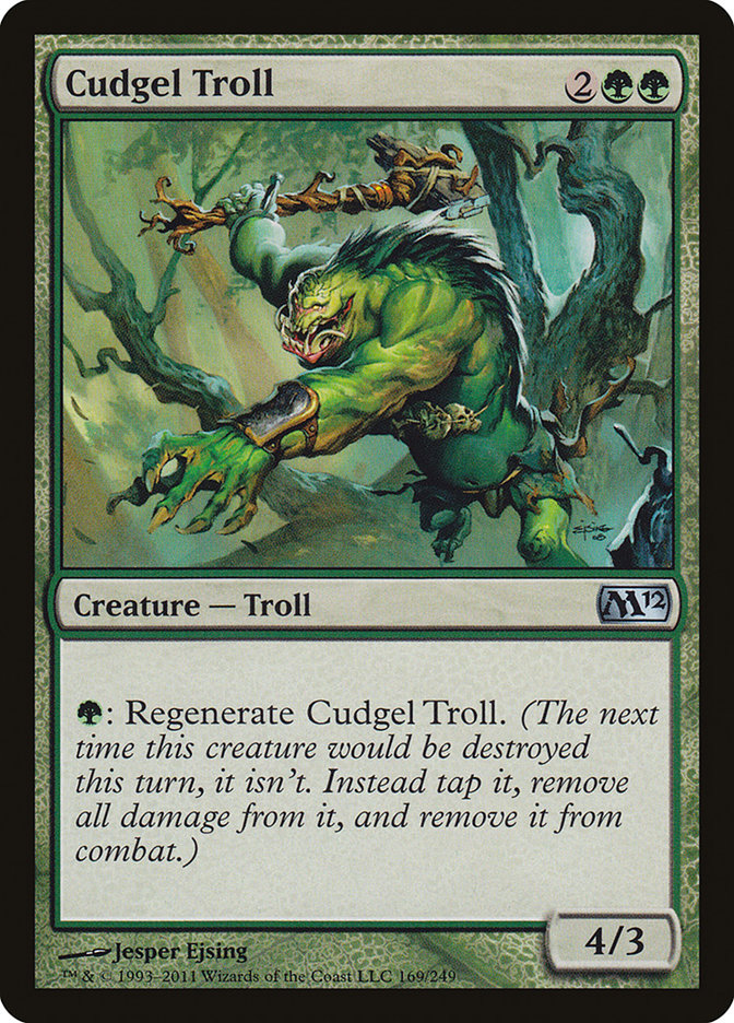 Cudgel Troll – Uncommon Magic: The Gathering card from Magic 2012 (#169)