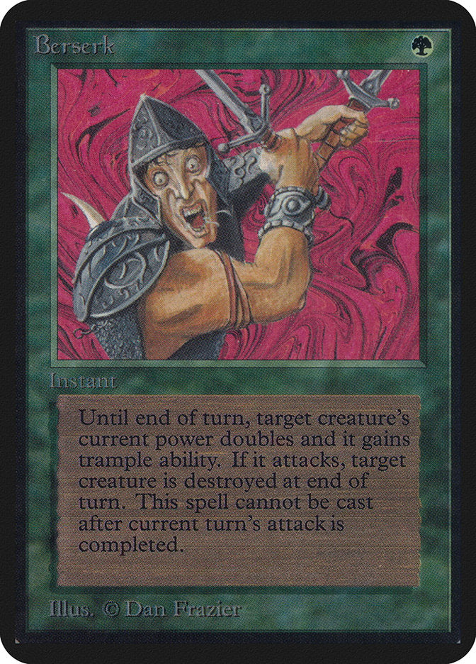 Berserk – Uncommon Magic: The Gathering card from Limited Edition Alpha (#185)