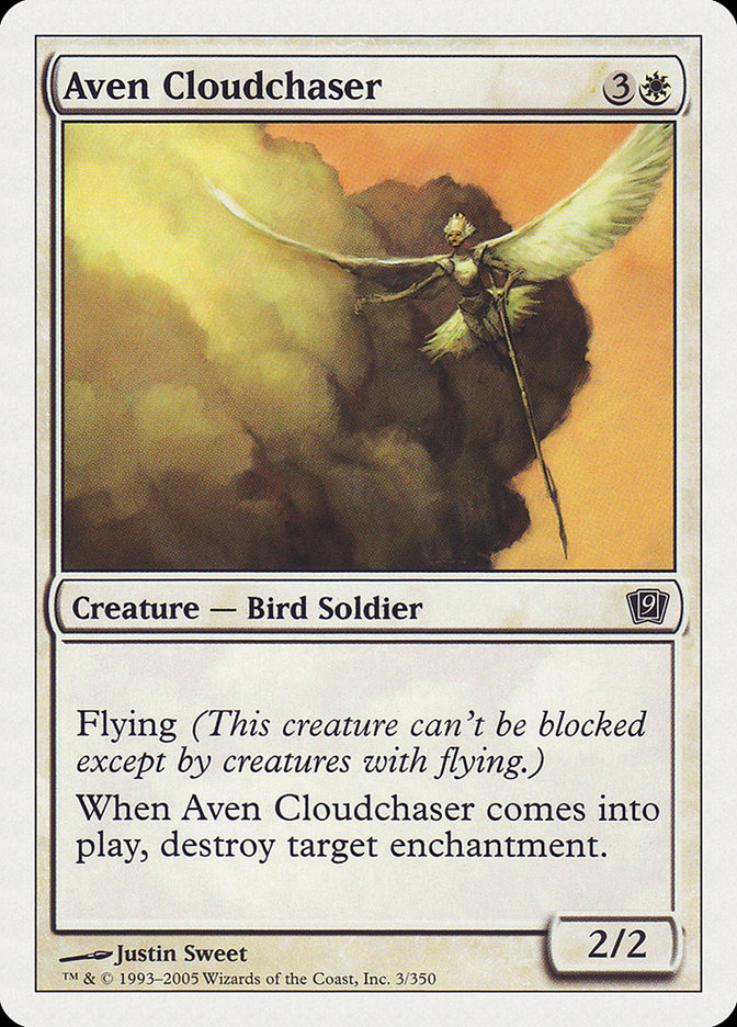 Aven Cloudchaser – Common Magic: The Gathering card from Ninth Edition (#3)